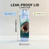 1PC Shark Open Mouth Ocean Scene 750ml Color Plastic Sports Water Bottle Leakproof Flip Straw Lid For Sports Office Home Use