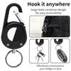 For AirTag Hardness Holder with Carabiner Anti-Scratch Shell Anti-Lost Locator Case Keychain Ring for Apple Airtags Accessories