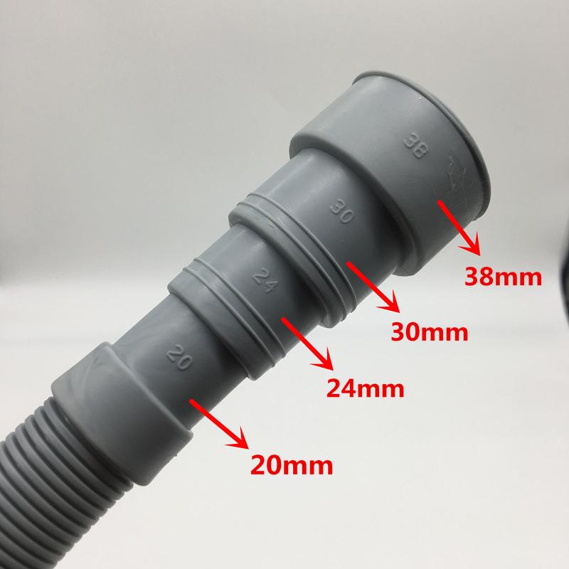 1Pcs 2M/3M PVC Washing Machine Dishwasher Drain Waste Hose Extension Pipe With Bracket Set Wash Machine Ablaufschlauch