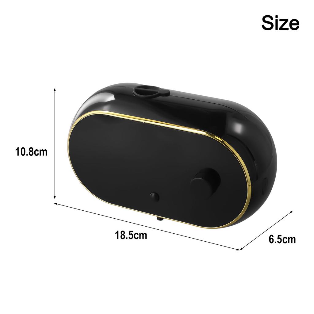 Wandmontierter Seifenspender Seifenspender 18,5*10,8*6,5cm HD Großer Bildschirm IPX5 Wasserdicht Berührungsloser Spender