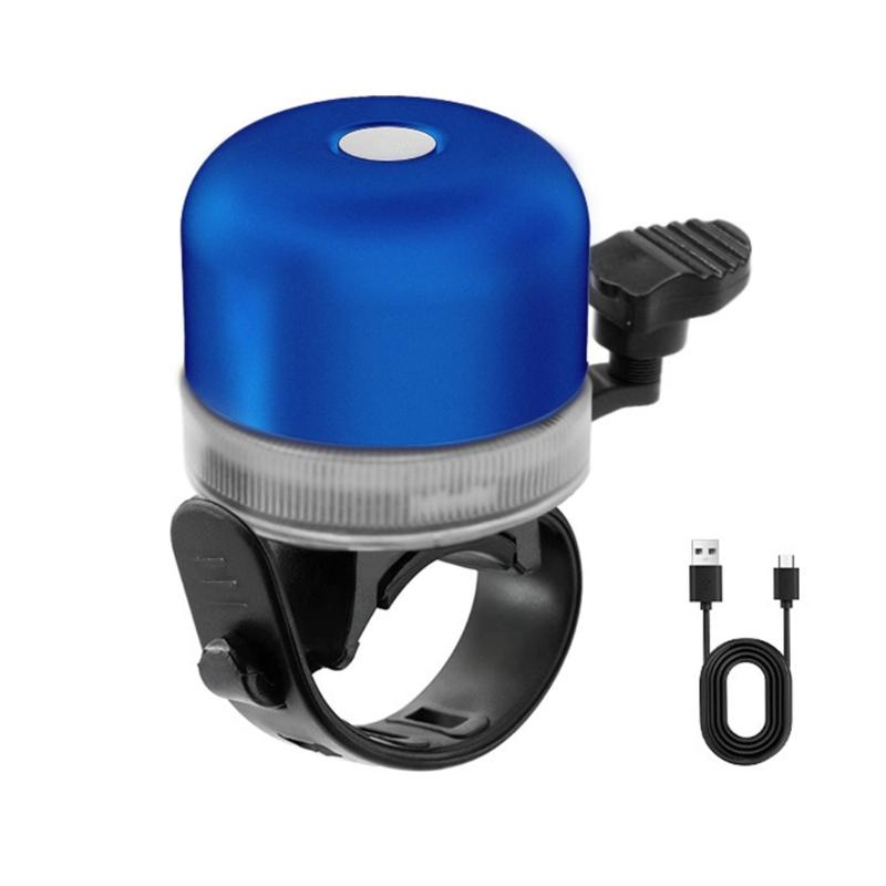 

Bicycles Bells Handlebar Sound Alarm Bicycles Bells Loud Sound Aluminum Alloy Bike Alarm Bike Horn for Mountain Bikes синій