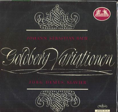 

LP Record JORG DEMUS J. S. Bach Goldberg Variationen 478070 HELIODOR 1963 Germany Classical Used