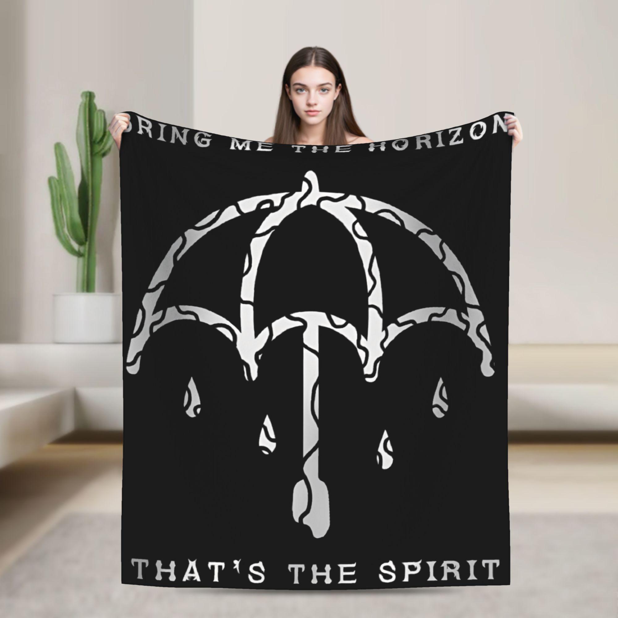 BMTH Bring Me The Horizon Плед Британская Рок-Группа Теплый Мягкий Смешной Плюшевый Плед для Использования на Улице Фланелевая Постельная Покрывало 30x40in