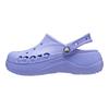 Crocs Sabots Baya Platform Sabots Confortables Polyvalents pour Femmes Violet 208186-5PY