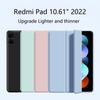 Для Xiaomi Redmi Pad 10.61 2022 Чехол PU кожаный tri-folding Flip Stand Cover для RedMi Pad Новый планшет 10,61 дюйма Funda Case
