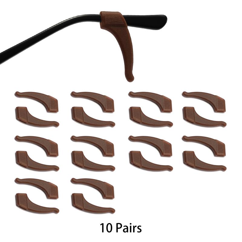 KAMMPT 5/10 Pairs Per Set Glasses Ear Hook New Multi-color Silicone Non-Slip Eyewear Ear Grips Soft Eyelasses Leg Fixing Hooks