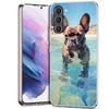 French Bulldog Dog Pug Phone Case for Samsung A54 A14 A24 A34 A17 A37 A57 A55 A35 A25 A15 A13 A23 A33 A53 A07 A05S A04S A03 A73