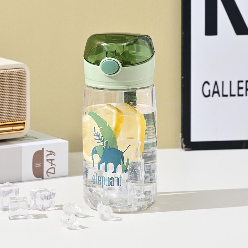 Water bottle straw cup cute simple maternity delivery room portable summer space cup male and female students sports water cup plastic cup