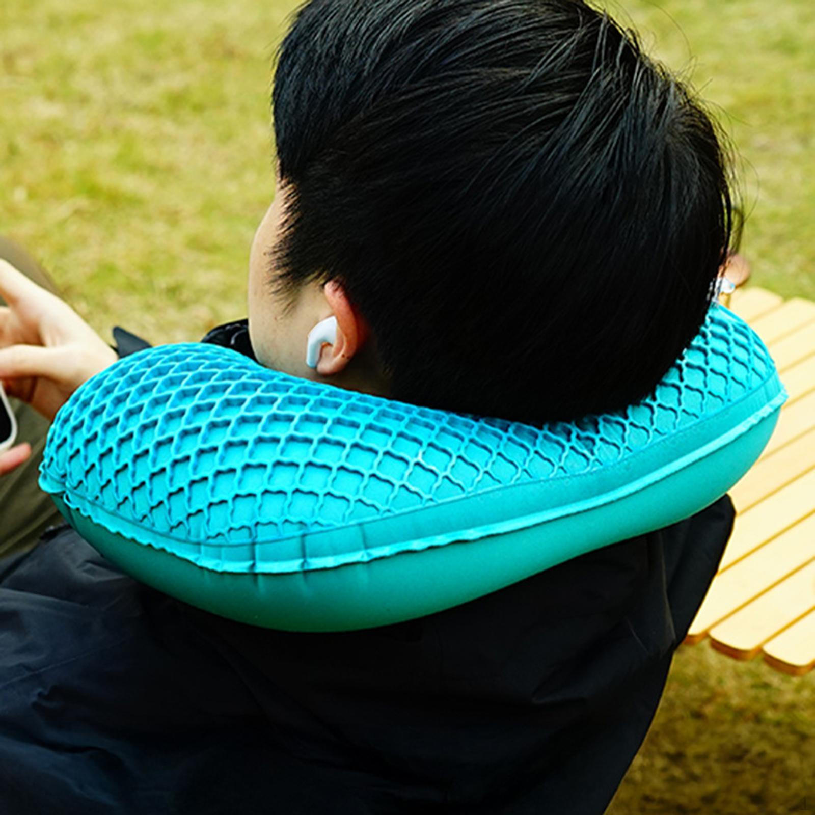 

Подушка для путешествий автоматическая надувная поддержка шеи удобная U-образная самонадувающаяся для офисного поезда