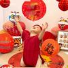 First Birthday Honeycomb Ball Lantern Decoration - Baby Party Photo Props & Backdrop