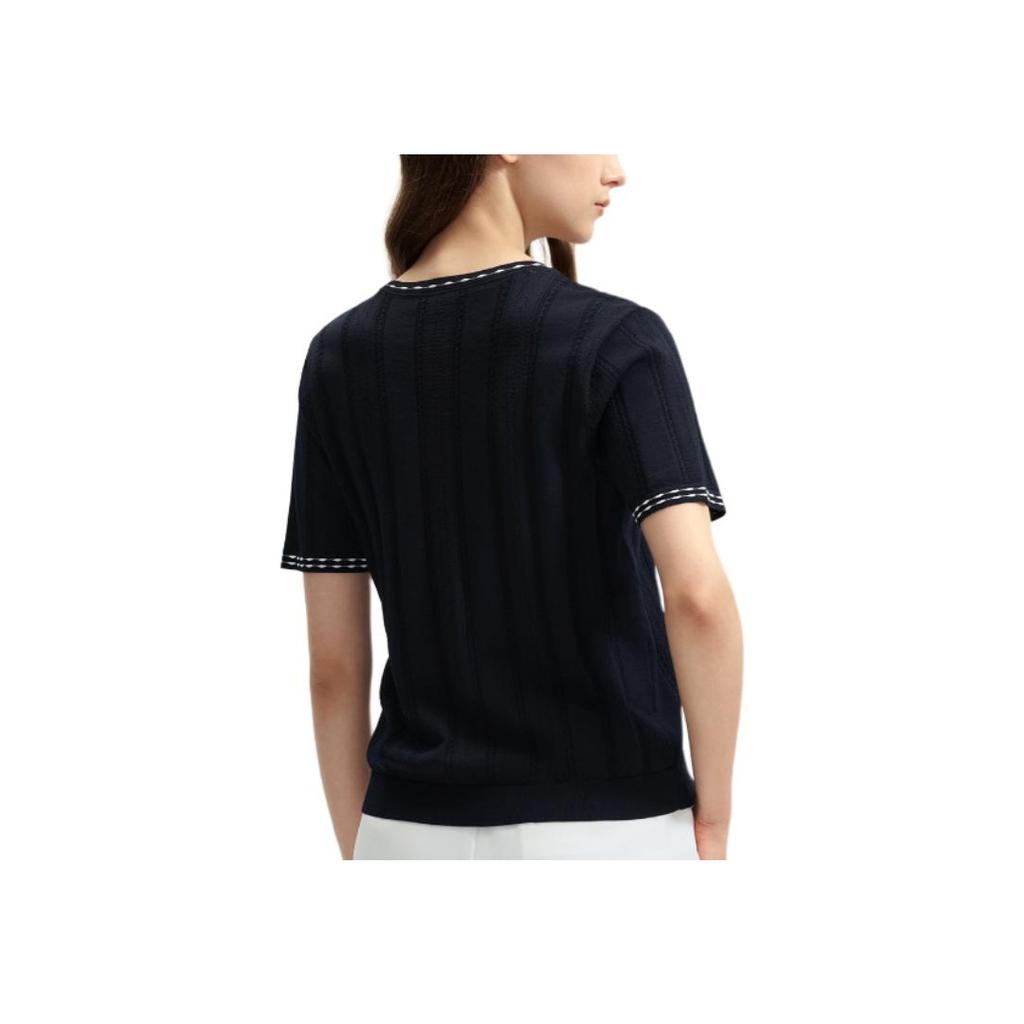 Fila Fashion Casual Simple Short Sleeve T-Shirt Women Tops Legendary-Blue F11W431404F-NV