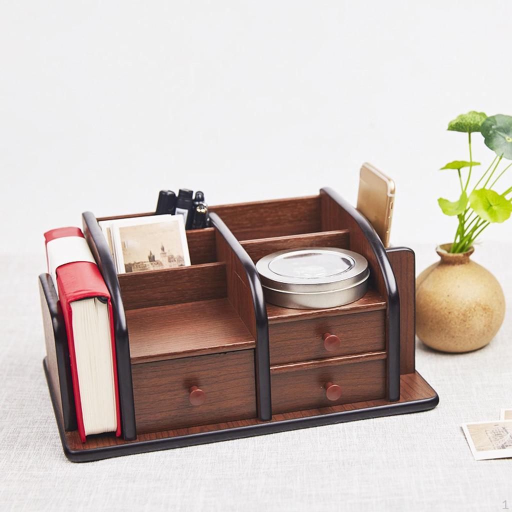 Desktop Office Supply Organizer Holder Cosmetic Storage Box for Bathroom
