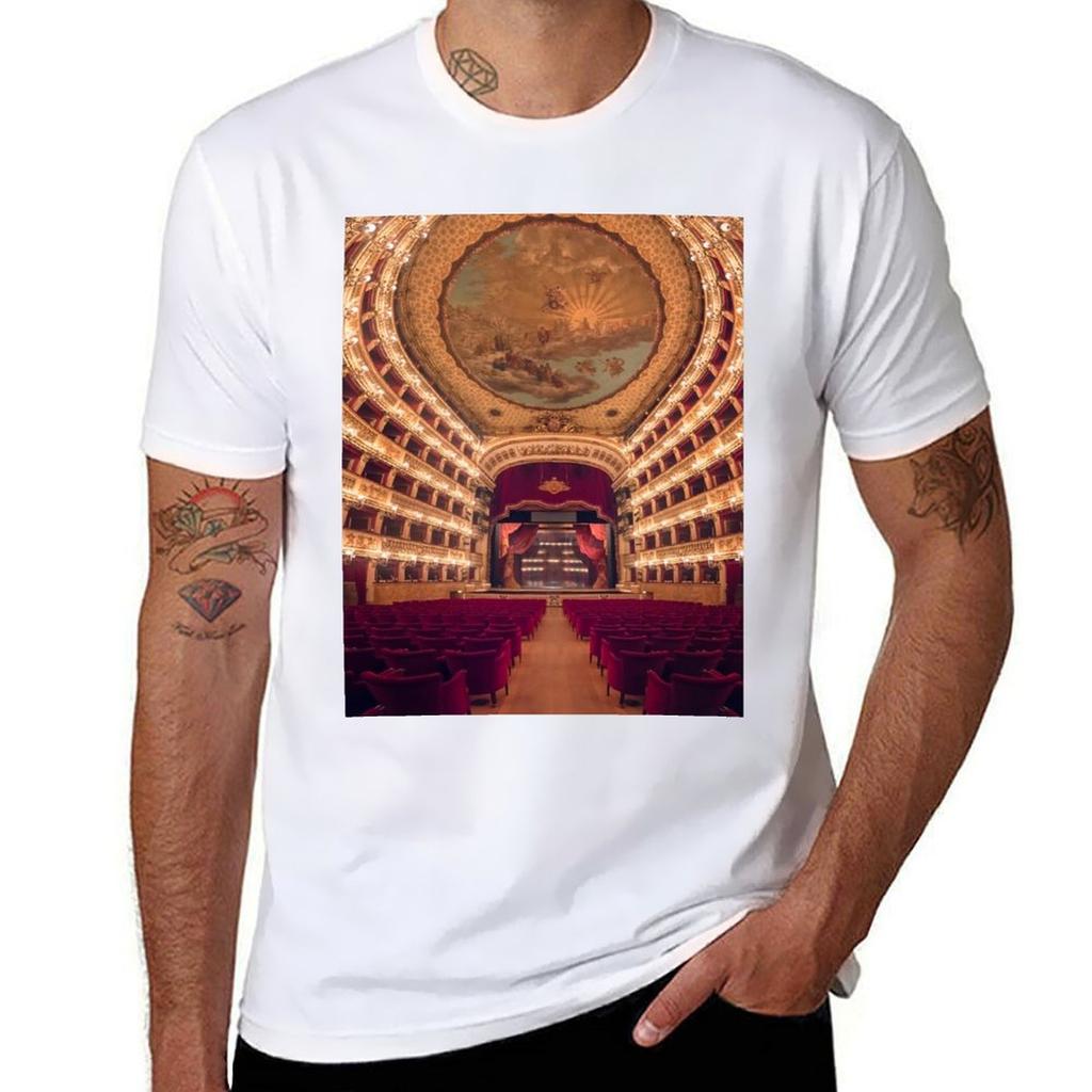Teatro San Carlo Tshirt Sporty Breathable Short Sleeve Tshirt