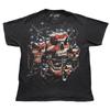Liquid Blue American Skulls Shirt Y2K Grunge T-Shirt Mens Sz L
