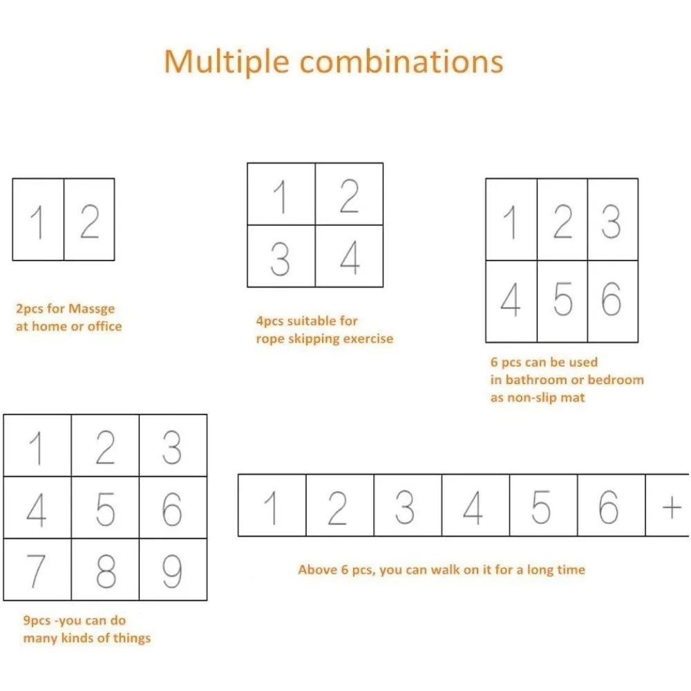 Massage Mat Foot Acupressure Massage Mat Walking Pad Toe Board Massage Mat Bathroom Mat Yoga Mat Anti Slip Mat Relieve Stress