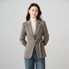 Women's Wool Blend Waist-Cinching Blazer