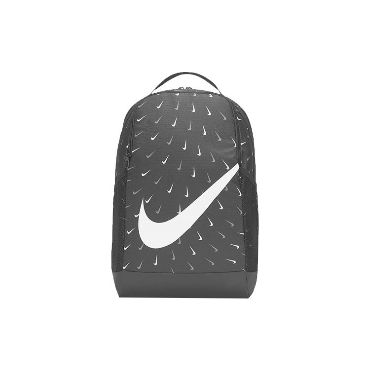 Nike Classic Large Logo All Over Print Polyester Backpack Men Backpacks Black DM1887-010 Black
