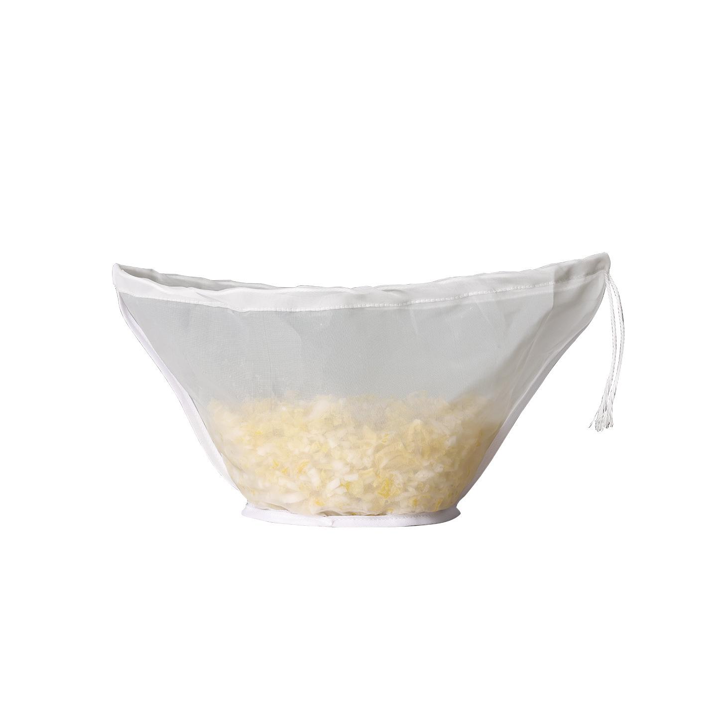 

Bowl Bottom Nylon Mesh Vegetable Strainer Bag for Dumpling Filling Small