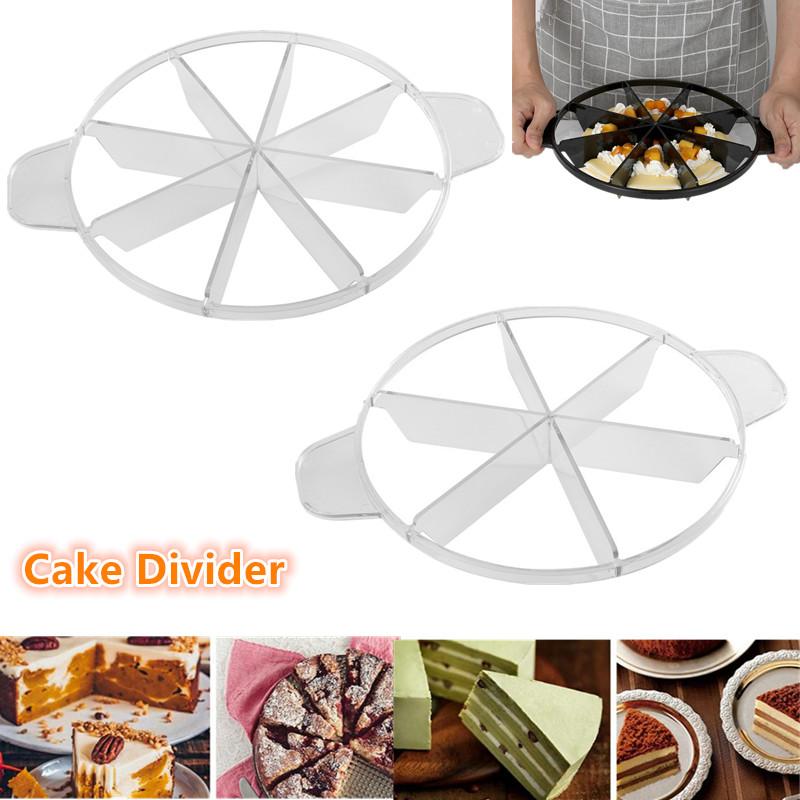 Trancheuse à gâteau Diviseur à gâteau Coupe-cercle Coupeur à gâteau mille-feuilles 6/8 Portions Égales Outil de cuisson pour gâteau Pâtisserie Boulangerie Restaurant