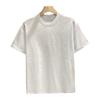 Sommer T-skjorte for menn Rhinestone Dekor Rundhals Løs Pure Farge Kortermet Pullover Uformell Midt Lengde Daglig slitasje Sport Topp