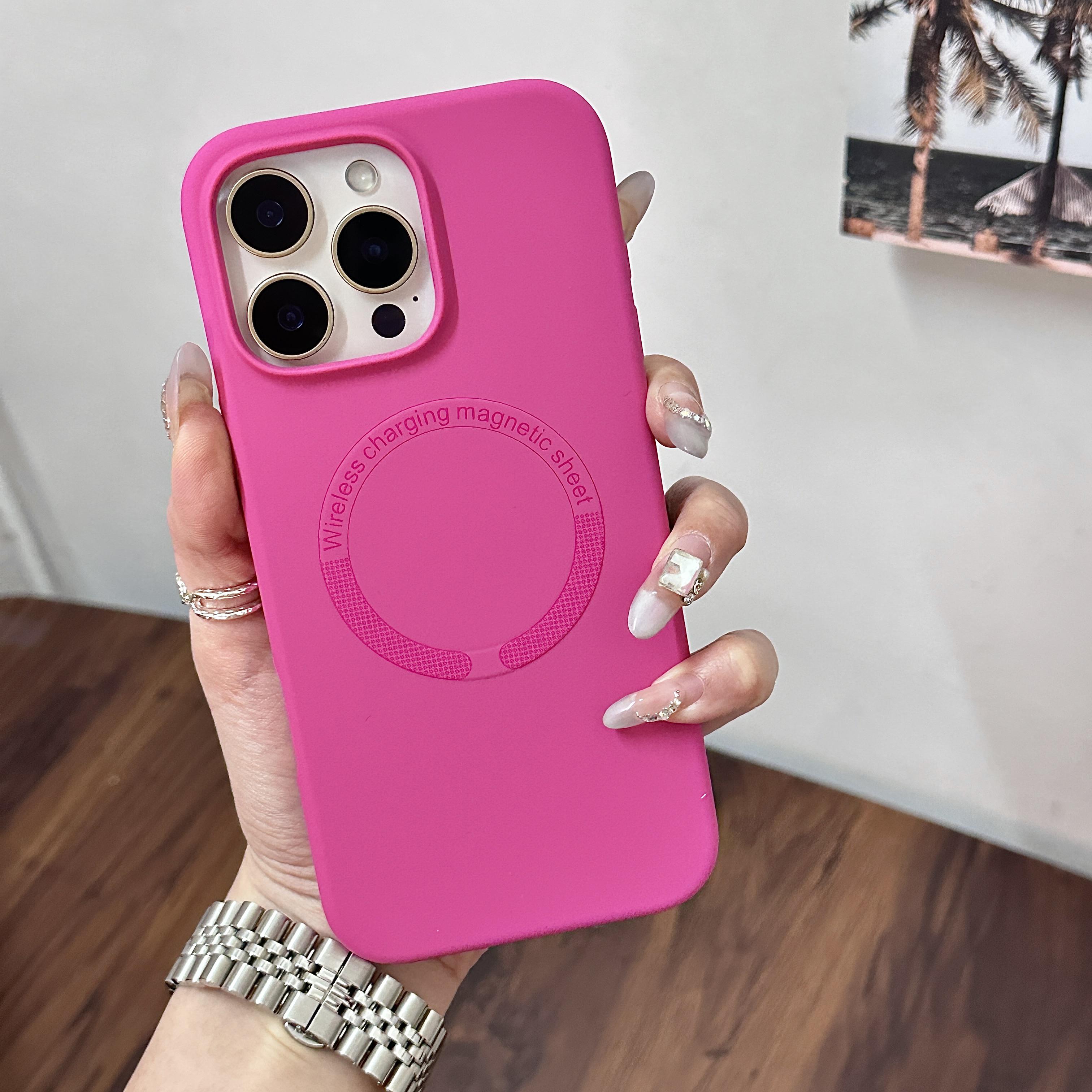 

Original For Magsafe Liquid Silicone Soft Case For iPhone 16 15 14 13 12 Pro Max Plus Magnetic Wireless Charge Shockproof Cover For iphone13Pro