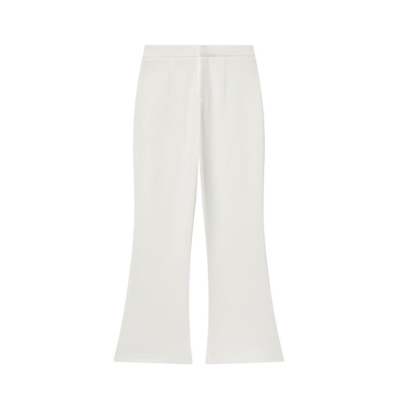 

2026 Spring Fashion European & American V-Neck Slim-Fit Top and Casual Long Pants Set L