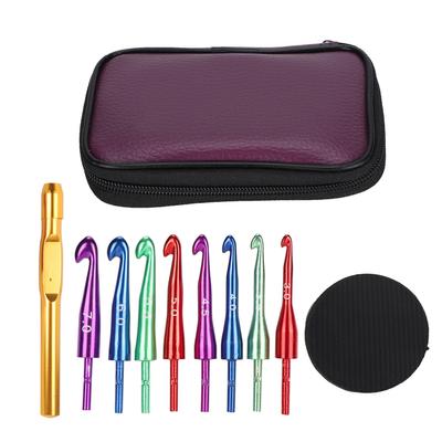 Haushalt Aluminium Häkelnadel Tragbare Strick Häkelnadel mit Auswechselbarem Kopf