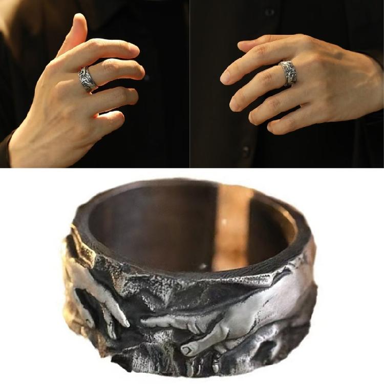 Traditional Art Themed Openable Rings Flexible Band For Women Men Enduring Jewelry Suitable Daily Wear