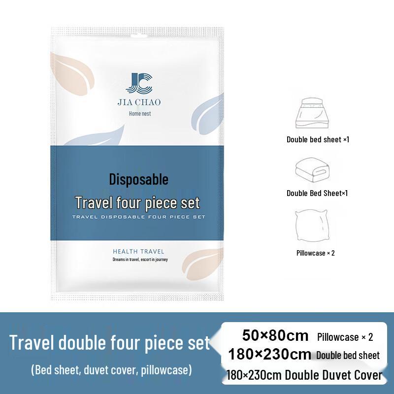 MDNG Disposable Double Bedding Travel Set