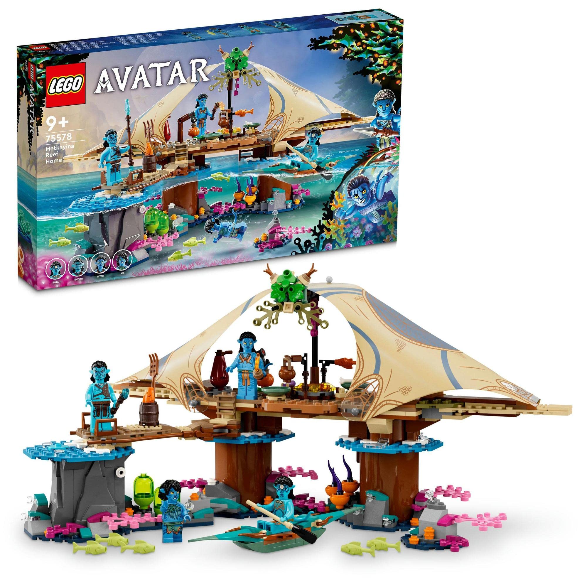 

LEGO Avatar Дом Меткайны 75578, космическая игрушка и подарок-конструктор для мальчиков и девочек от 9 лет и старше