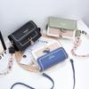 New Pu Domestic Sales Contrasting Color Candy Color Crossbody Portable Small Square Bag