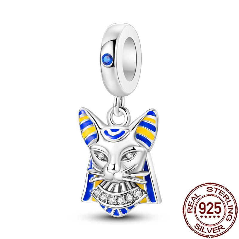 Charms Copper Hamsa Hand All-Seeing Eye Horus Fatima Protection Beads Fit Bracelet Necklace Women Diy Jewelry