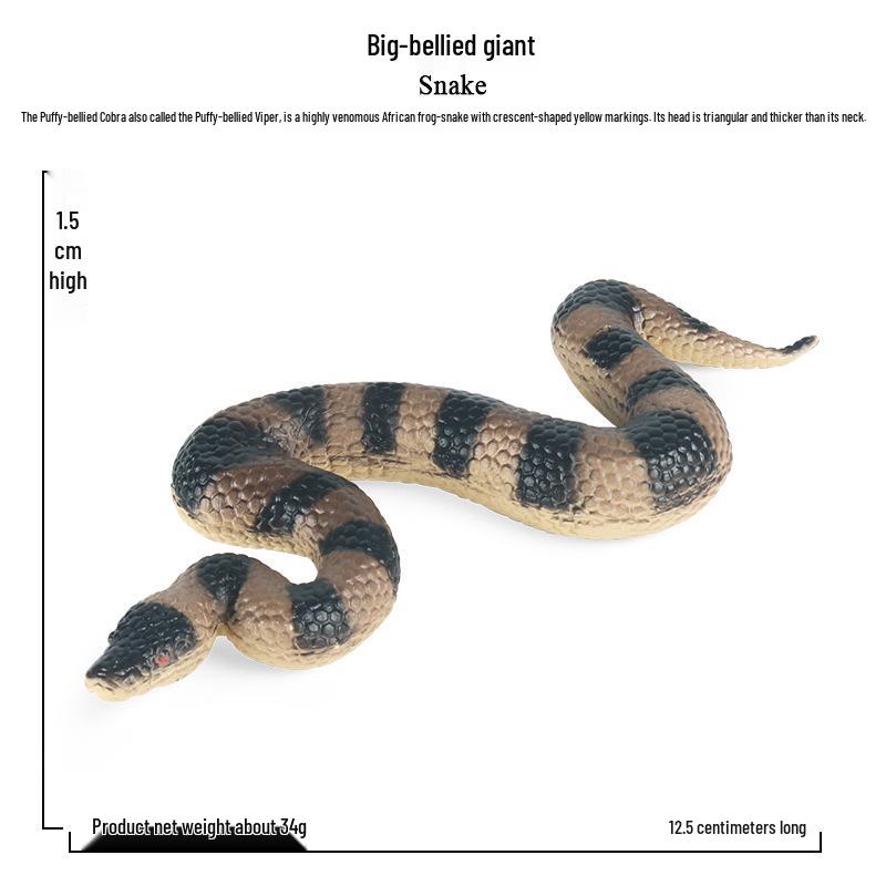 Large Snake Simulation Model - Giant Python & Cobra Children's Toy Ornament