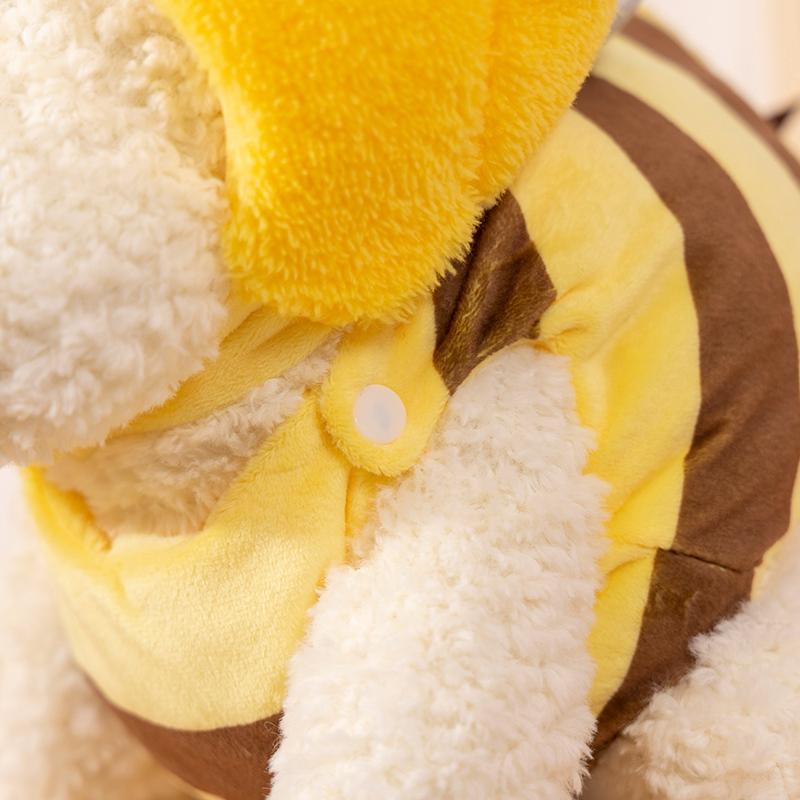 New Creative Bee Dog Animal Get Dressed  Soft Simulation Dolls Funny Throw Pillow Soft Sofa Birthday Gifts Christmas Home Decor