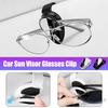 Car Styling Visor Glasses Storage Sunshade Fastener Clip Car Accessories For 911 718 Cayenne Cayman Macan Taycan Boxster