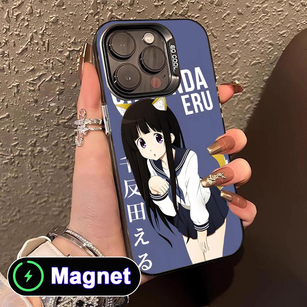 

Hyouka Chitanda Translucent MagSafe Mobile Phone Case for iPhone 17 16 15 14 13 12 11 Air Pro Max Plus Colorful Cover iPhone 11
