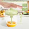 Multi-Blade Semi Automatic Whisk Push Rotary Mechanism Built-In Mesh Filter Egg Beater One-Hand Operation Ergonomic Design