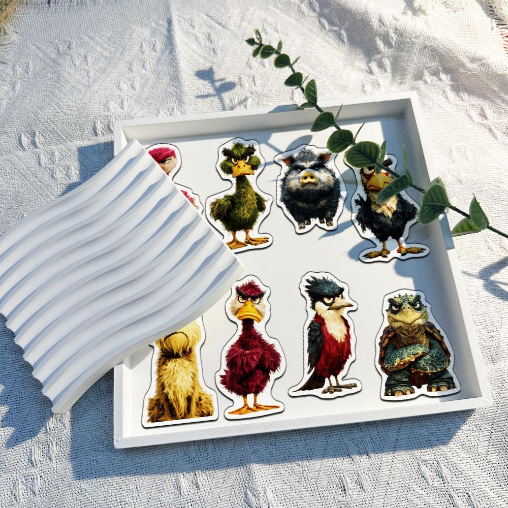 Retro Animal Character Stickers (50-Pack) – DIY Phone Case Decorations
