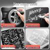 Quick-Dry, Oil-Based Erasable White Marker - Waterproof, Non-Fading, Broad Tip