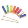 Wooden Knocking Piano 8 Tones Multicolored Key Xylophone Block Educational Musical Toy