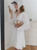 Liel Vin-Rouge Shirring Dress (White)