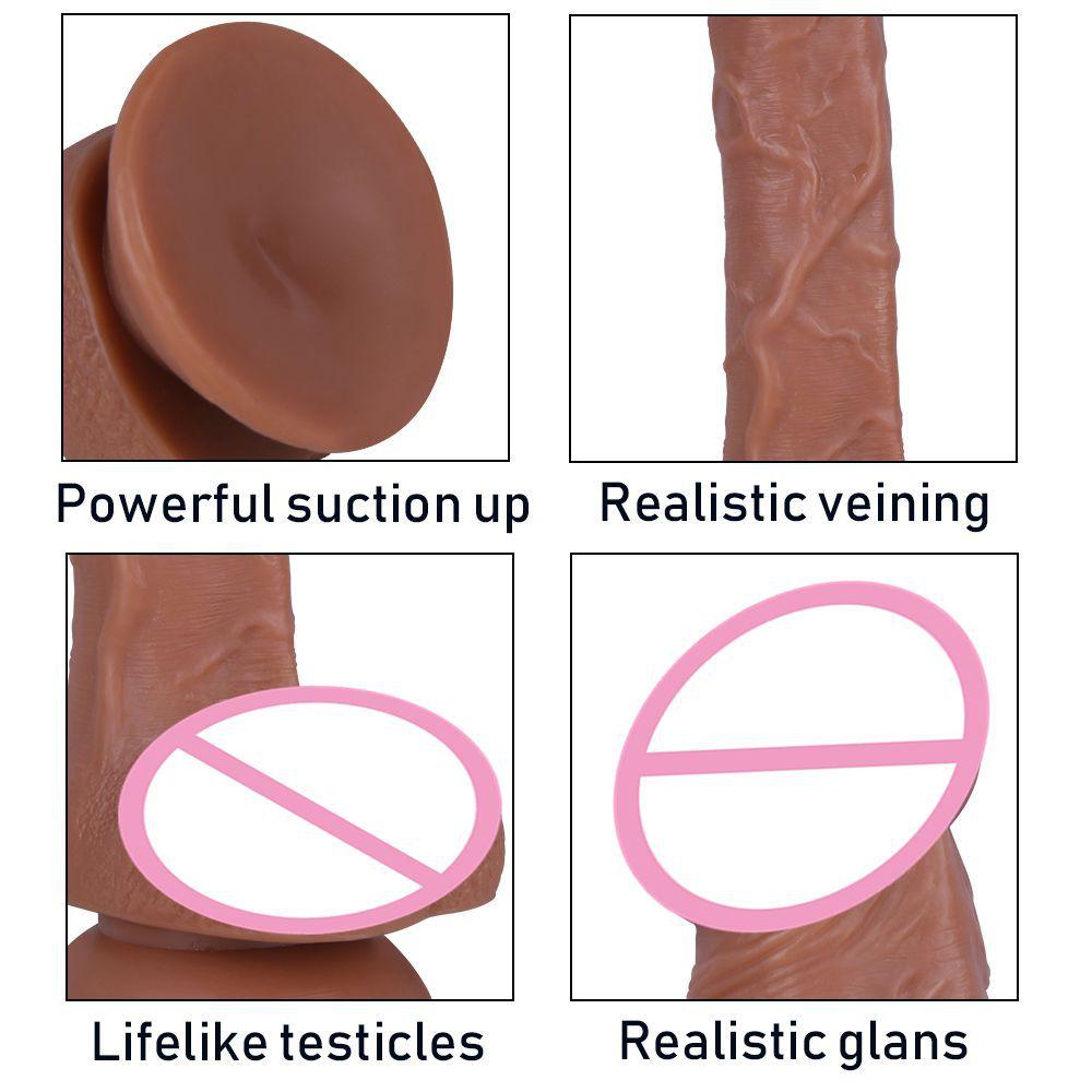 High Elastic and Stretchable Simulated Penis for Female Masturbators Adult Products