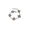 Minimalist Textured Flower Bracelet: Chic, Versatile, High-End Fashion Jewelry for Women