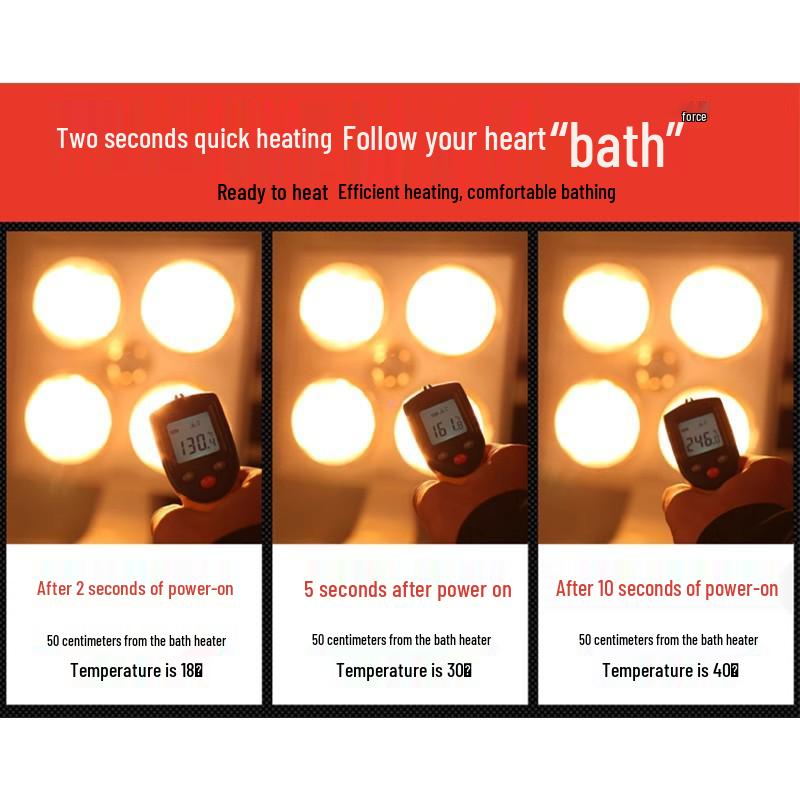 Classic Warm Light Bath Heater & Exhaust Fan with Integrated Ceiling Design