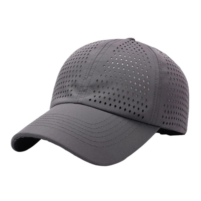 Breathable Outdoor Sun Hat Perforated Design Sweat Resistant Polyester Adjustable Fit Summer Activity Gear