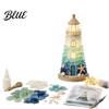 Beach Theme Room Up Unique DIY Kit Glass Lighthouse Decor Sea 3D Light Handmade Gift
