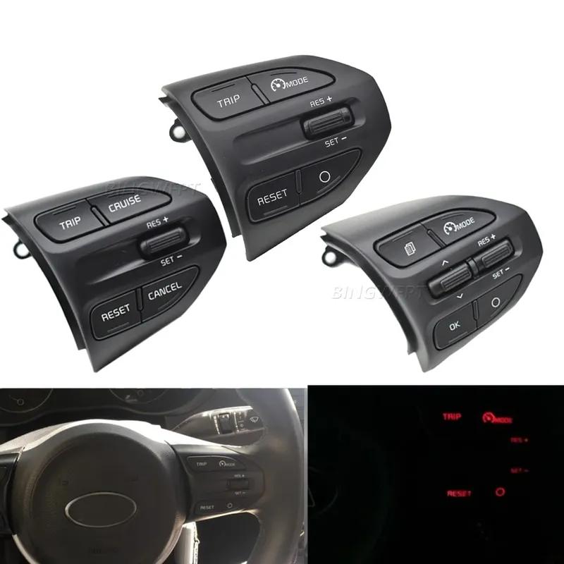 New Steering Wheel Button Cruise Control Volume Switch With Red Line For KIA K2 RIO 2017 2018 2019 RIO 4 X LINE Picanto 3