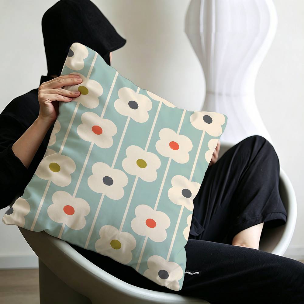 Art OOrla Kiely Flower Pillow Anime Pillow Sofa Bed Head Pillow Cover Cushion Cover x cm Fashion