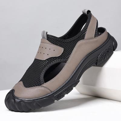 Summer Dad Sandals Driving Shoes Comfortable Casual Sandals Lightweight Soft Sole Men's Shoes Trendy