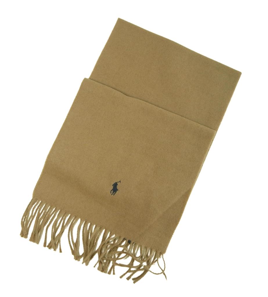 New 2023 Made In Recycled Wool Scarf by Ralph One Honey Size 220 Fall/Winter Model, Italy, #pc0476 Lauren, Unisex, Size, Brown, [Used]